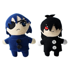 2Styles 10cm Black Butler Plush Toy Cartoon Pendant Doll Soft Stuffed Mini Pendant Toys For Gifts 2024 - buy cheap