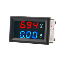 Mini Digital Voltmeter Ammeter DC 100V 10A Panel Amp Volt Voltage Current Meter Tester 0.56" Blue Red Dual LED Display 2024 - buy cheap