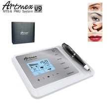 Máquina de tatuaje de maquillaje permanente Artmex V9, pluma rotativa de labios y cejas, sistema MTS PMU con aguja de tatuaje V9 2024 - compra barato