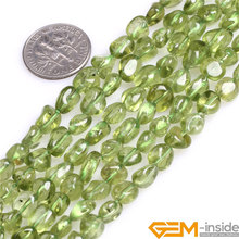 peridot: 3x4 mm freeform potato shape natural green peridot beads DIY loose beads for bracelet making strand 15" free shipping 2024 - buy cheap