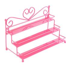 2 Styles 3Tiers Metal Nail Polish Shelf Cosmetic Varnish Display Stand Holder Heart Design Women Makeup Wall Rack Organizer Case 2024 - buy cheap