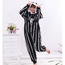 Skull Pyjamas Jack Skeleton Onesies Unisex Sleepsuit Adult Pajamas Cosplay Costumes Sleepwear Jumpsuit Halloween Party Clothing 2024 - buy cheap
