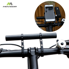 Movigor 2 estilo bicicleta guiador estendido suporte do farol barra de montagem 10 cm/20 cm computador titular liga/fibra carbono suporte rack 2024 - compre barato