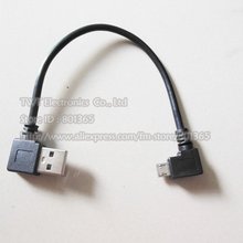 NCHTEK USB A 2.0 left angle male to micro right angled cable, 20cm, 90 degrees L/R /Free shipping/10PCS 2024 - buy cheap