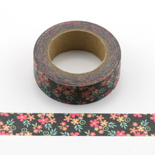 1pc  colorful small flowers Decorative Washi Tapes Paper DIY Scrapbooking Adhesive Masking Tapes 10m School Office Supply 2024 - buy cheap