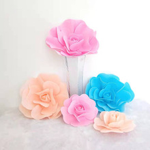 5 Pieces of Artificial Flower Foam Flat Large Roses for Wedding Stage Family Party Decoration Wedding Decoration 2024 - buy cheap