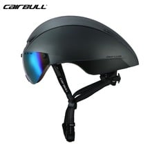 CAIRBULL AERO-R1 goggles TT road time trial pneumatic bicycle riding helmet multicolor lens casco de ciclismo Capacete de 2024 - buy cheap