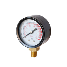 Medidor de pressão axial y50 0-200psi, medidor de pressão de óleo de alta qualidade, precisão, pequeno, 0-1,4mpa, manômetro de pressão de água 2024 - compre barato