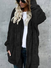 Elegant Faux Fur Coat Women 2018 Autumn Winter Warm Soft Zipper Fur Jacket Female Plush Overcoat Pocket Casual Teddy Outwear 2024 - buy cheap