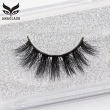 AMAOLASH Mink Lashes 3D Mink Eyelashes Handmade Full Strip Lashes 1 Pair High Volume False Eyelashes Makeup Eyelash Extension 2024 - buy cheap