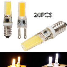 20Pcs Dimmable Mini LED Lamp G9 8W 10W COB LED Bulb E14 AC 220V Lampada LED g9 COB 360 Beam Angle Replace Halogen G9 Chandelier 2024 - buy cheap