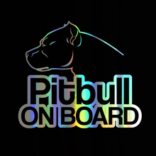 Car Sticker Vinyl 16*13.9cm Pitbull On Board Dog 3D Sticker On Car Body Door Stickers and Decals Funny Motorcycle Car Styling 2024 - buy cheap