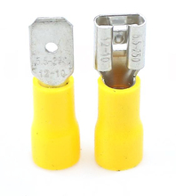 FDD MDD  10 pcs  yellow Female+Male  Insulated Electrical Wiring Crimp Terminal Connector 2024 - buy cheap