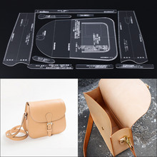 1 Set DIY Acrylic Stencil Leather Handmade Craft Template Women Saddle Bag Messenger bag Leathercraft Tools Set 2024 - buy cheap