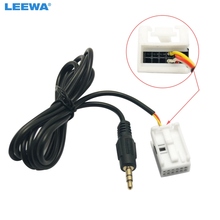 LEEWA Car Stereo Audio 3.5mm Male AUX Adapter Cable Fit For Peugeot 307/308/407/408/507 For Citroen C2/C5/C-Quatre/Sega/Triumph 2024 - buy cheap