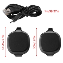OOTDTY-Cable de estación USB de carga para reloj GPS Garmin Forerunner 10/15, cargador negro de 1M, base 2018 2024 - compra barato