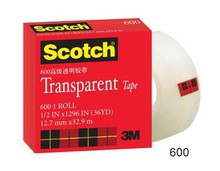 100% Original 3M 600 scotch High performance transparent bopp film tape 12.7mm*32.9M 50pcs/lot freeshipping tracking number 2024 - buy cheap