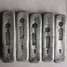 5pcs antique China silver bullion"FU, XI, CAI, LU,SHOU"silver ingot bar collection home decoration metal crafts 2024 - buy cheap