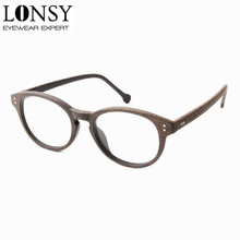 LONSY Handmade Acetate Wood Glasses Frame Clean Eyewear Optical Frames For Men Women TA251013 2024 - buy cheap