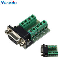 DB9 Connector Female Adapter Signals Terminal Module RS232 Serial to Terminal 2024 - buy cheap