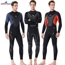 Traje de neopreno de manga larga de 3MM para hombre, traje de buceo de una pieza con cuerpo cerrado, Buceo, surf, esnórquel, pesca submarina 2024 - compra barato