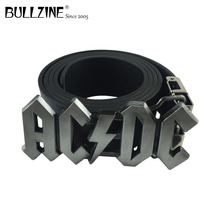 Bullzine zinc alloy  music cowboy jeans belt buckle pewter finish with PU belt with connecting clasp FP-01986 drop shipping 2024 - buy cheap