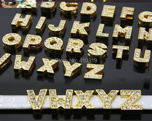 Wholesale 260pcs/lot 8mm A-Z golden slide letter DIY Alphabet 2024 - buy cheap