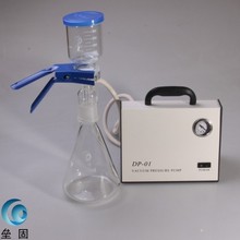 Bomba de presión de vacío de diafragma sin aceite, juego de filtración solvente de 1000ml, análisis químico, aparato de filtración solvente, DP-01 2024 - compra barato