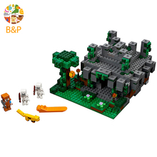 21132 604pcs My worlds Series The Jungle Temple Model Building Block Brick Set Toys For Children  10623 Gift 2024 - buy cheap