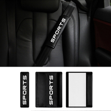 Muchkey 2Pcs Car Seatbelt Shoulder Protection Auto Reflective Safety Seat Belt Buckle Clip Seatbelts Padding Car Accessories 2024 - buy cheap