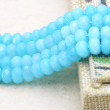 hot sale 5x8mm chalcedony Sky blue faceted abacus shaped loose beads 15" high quality DIY women jewelry making 2024 - buy cheap