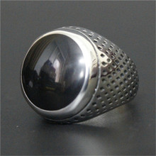 1pc New Design Black Popular Ring 316L Stainless Steel  Band Party Top Quality Hot Selling New Ring 2024 - buy cheap