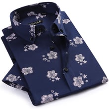 GREVOL-camisas de algodón de manga corta con estampado Floral para hombre, ropa informal a la moda, ropa de verano, novedad 2024 - compra barato