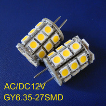 Высокое качество 12VAC/DC 5050 GY6.35 светодиодные лампы, G6 светодиодные лампы gy6 12 В Бесплатная доставка 10 шт./лот 2024 - купить недорого