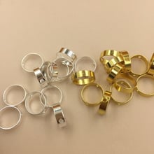 50 PCS Metal Copper Rhodium Gold Color Round Perforated Circle Connectors DIY Earrings Accessories 10mm 14mm 18mm 22mm 26mm 2024 - buy cheap