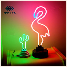 Neon LED Night Light Table Lamp Bedside Lamp Cloud Rainbow Flamingo Pineapple Christmas Family Party Decoration 3D Table Lamp 2024 - buy cheap