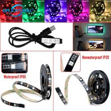 1M 2M Mini 3Key Controller 5V RGB USB LED Strip Light Flexible TV Background Bias Light SMD 5050 Waterproof/Non Waterproof 2024 - buy cheap