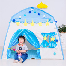 Casa de brinquedos para crianças, tenda de jogo, castelo das princesas, brinquedos para áreas internas e externas, portátil, dobrável 2024 - compre barato