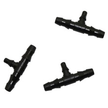 4/7mm To 3/5mm Barbed Three Way Garden Water Connectors Hose Splitters Garden Irrigation Watering Pipe Tees 20 Pcs 2024 - buy cheap