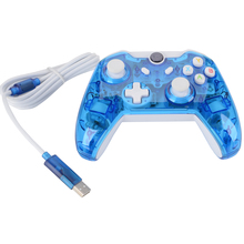Прозрачный черный/синий высококачественный USB проводной игровой контроллер для Xbox One светодиодный светодиодной подсветкой 2024 - купить недорого