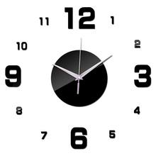 clock clocks horloge watch large decorative wall duvar saati 3d diy acrylic mirror quartz needle modern 2024 - buy cheap