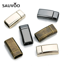 SAUVOO-Lote de 5 unidades de conectores planos KC, 10x5mm, palmadas magnéticas fuertes para cuero, DIY, fabricación de joyas 2024 - compra barato