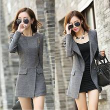 Wool Blends Free shipping new winter cashmere woolen coat European and American big long paragraph Slim woolen coat large size 2024 - buy cheap
