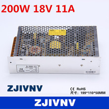 Fuente de alimentación conmutada LED, transformador 110VAC-220VAC 18VDC, 18V, 200W, con pantalla, certificación CE, marca OEM 2024 - compra barato