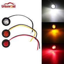 Urbanroad 1Pcs Truck Signal Light 12V 3/4" Round Side 3 LED Marker Trailer Bullet Car Light Waterproof Side Marker Lights 2024 - buy cheap