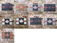 The thin Red line Canada Red Maple flag 3D PVC patch 2024 - buy cheap