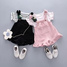 Toddler Girls Clothing Sets Summer T-Shirts+shorts 2Pcs Baby Girls Clothes Sets Fashion Princess Kids Outfits Vetement Fille 2024 - buy cheap
