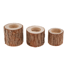 Tree Stump Candle Holder Wooden Tea Light Candlestick for Dinner Wedding Valentine's Day Gift Home Decor 2024 - buy cheap