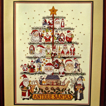 Juego de costura de punto de cruz para árbol de Navidad antiguo, bordado de conjunto para 14/16/18/27/28, DIM 8451 08451, árbol de Papá Noel antiguo 2024 - compra barato