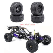 TARMAC BUSTER Front & Rear On Road Wheel and Tire Thicken Tyre for 1/5 Scale HPI KM Rovan BAJA 5B SS 2024 - buy cheap